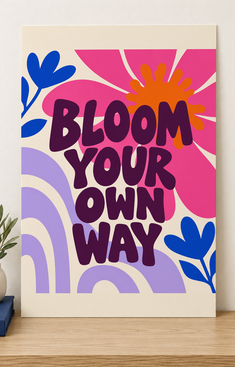 Colorful design on Matte Poster 2:3 portrait - Oak Console, Oak Console