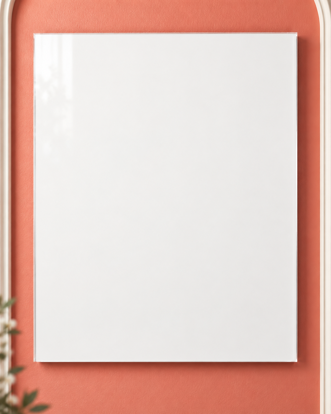 Colorful design on Acrylic Print 4:5 portrait - Coral Niche, Coral Niche
