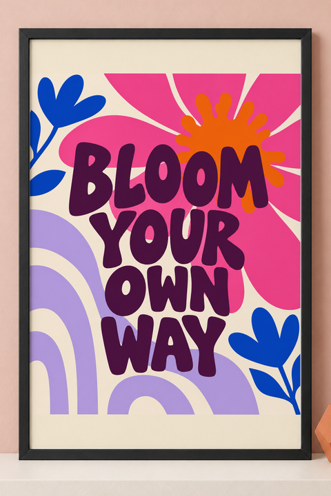 Colorful design on Framed Poster 2:3 portrait - Pink Studio, Pink Studio