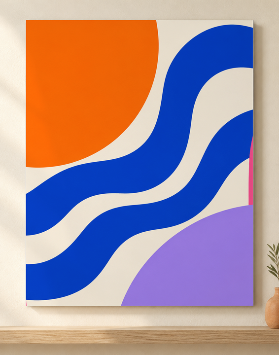 Colorful design on Metal Print 11:14 portrait - Sunny Shelf, Sunny Shelf