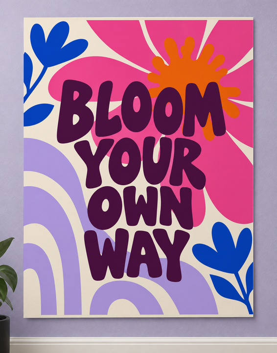 Colorful design on Matte Poster 11:14 portrait - Lavender Gallery, Lavender Gallery