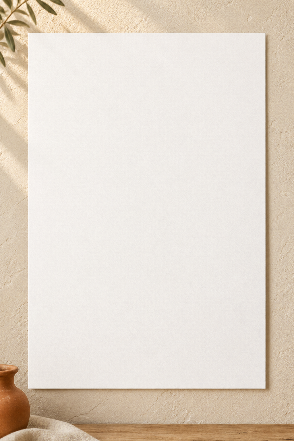 Colorful design on Matte Poster 2:3 portrait - Sunlit Plaster, Sunlit Plaster