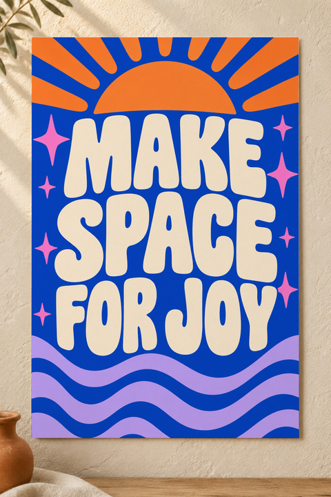 Colorful design on Matte Poster 2:3 portrait - Sunlit Plaster, Sunlit Plaster