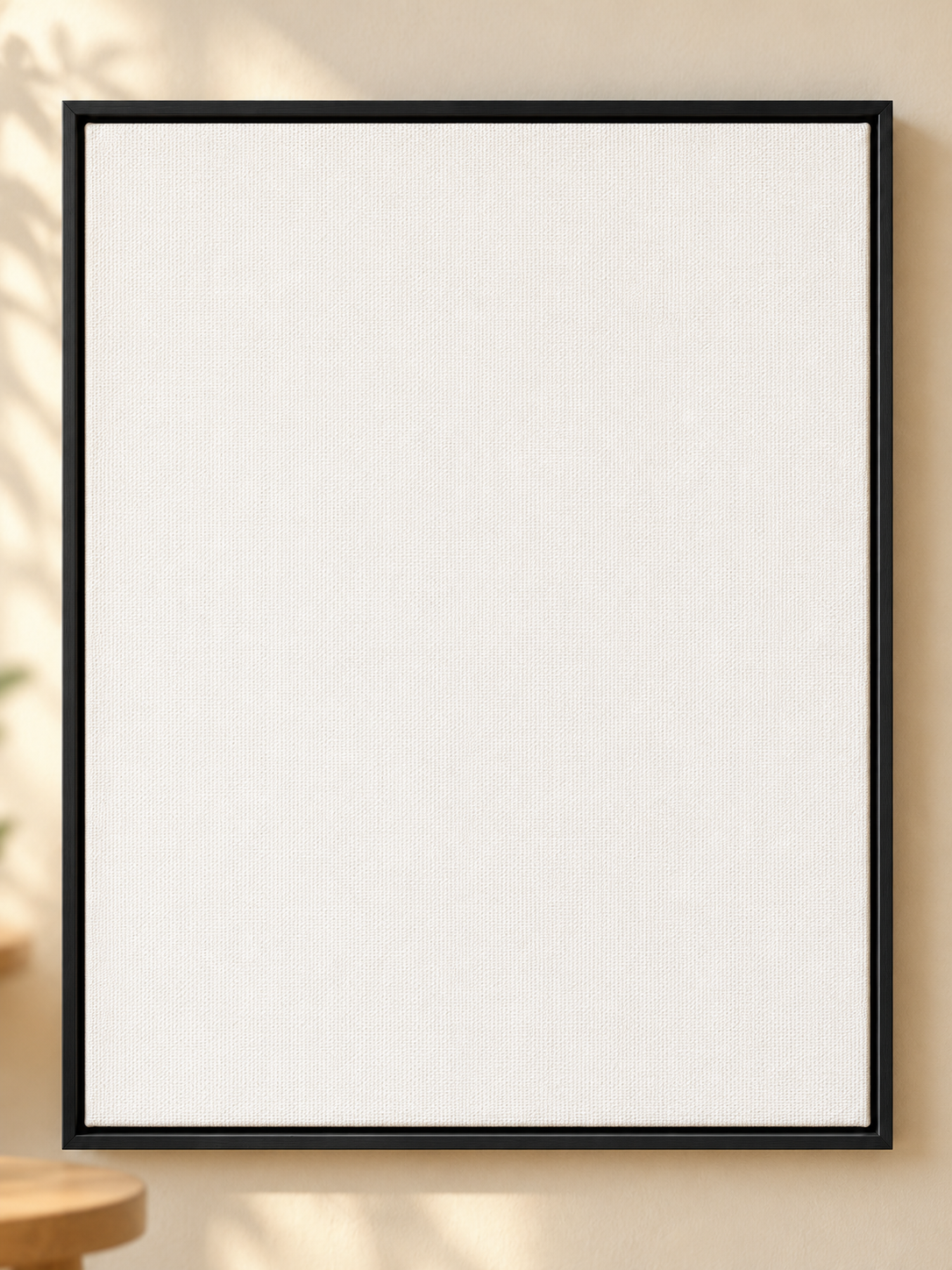 Colorful design on Framed Canvas 11:14 portrait - Bright Cafe Wall, Bright Cafe Wall