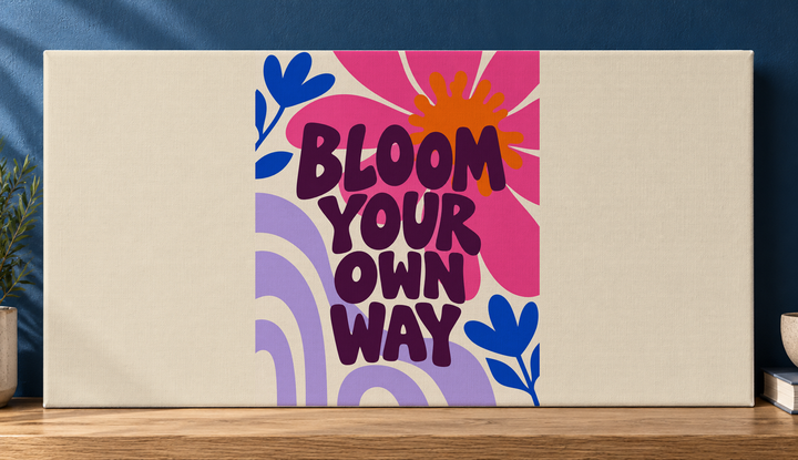 Colorful design on Stretched Canvas 2:1 landscape - Cobalt Alcove, Cobalt Alcove