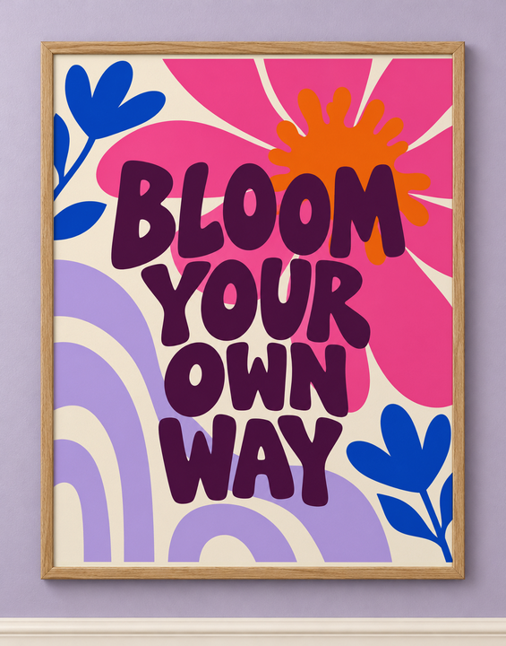 Colorful design on Framed Poster 11:14 portrait - Lavender Gallery, Lavender Gallery