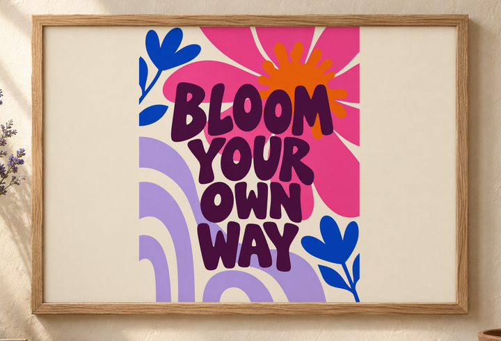 Colorful design on Framed Poster 3:2 landscape - Sunlit Plaster, Sunlit Plaster