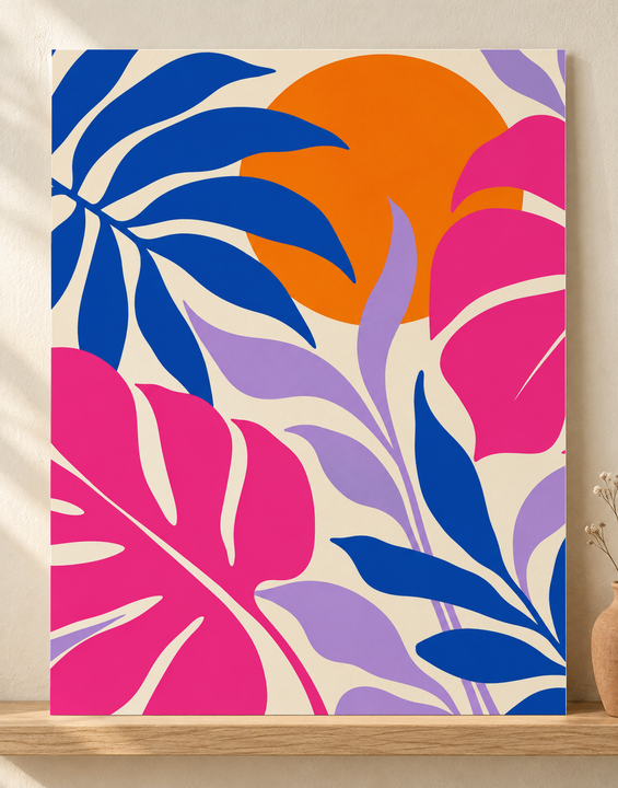 Colorful design on Matte Poster 11:14 portrait - Sunny Shelf, Sunny Shelf