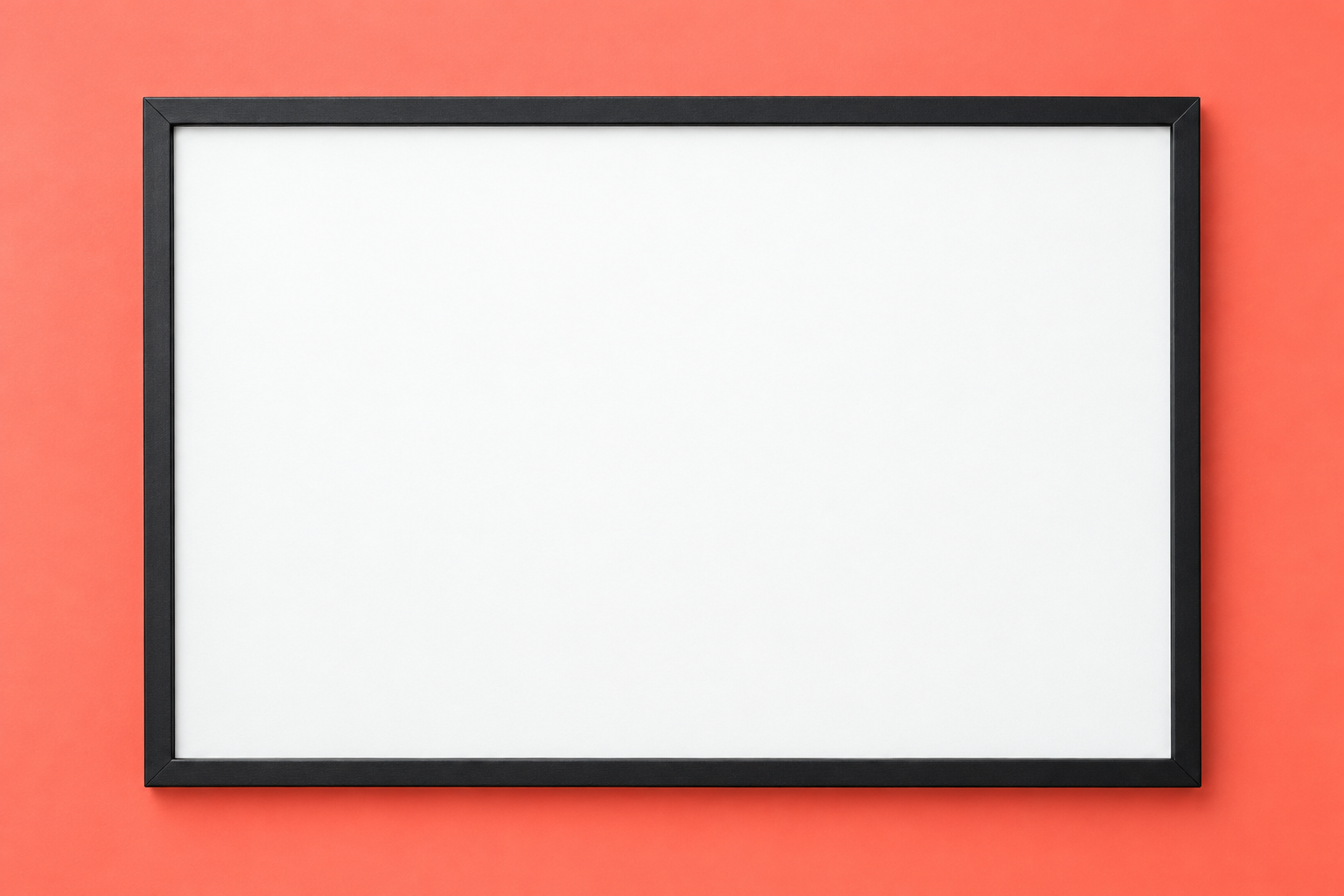 Black Framed Poster - Coral Gallery Mockup mockup template preview