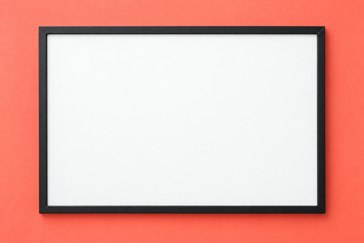Black Framed Poster - Coral Gallery Mockup mockup template