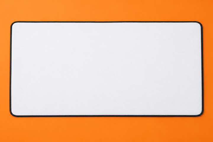 Gaming Desk Mat - Orange Workspace Mockup mockup template