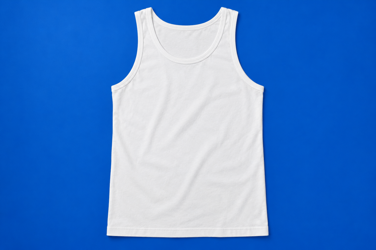 Tank Top - Cobalt Flat Lay Mockup mockup template preview