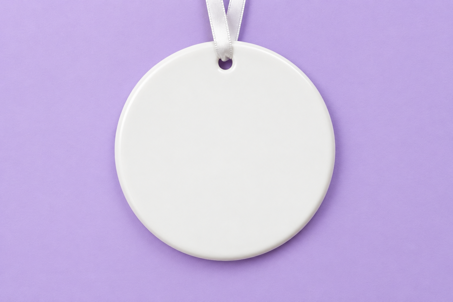 Ceramic Ornament - Violet Gift Scene Mockup mockup template preview