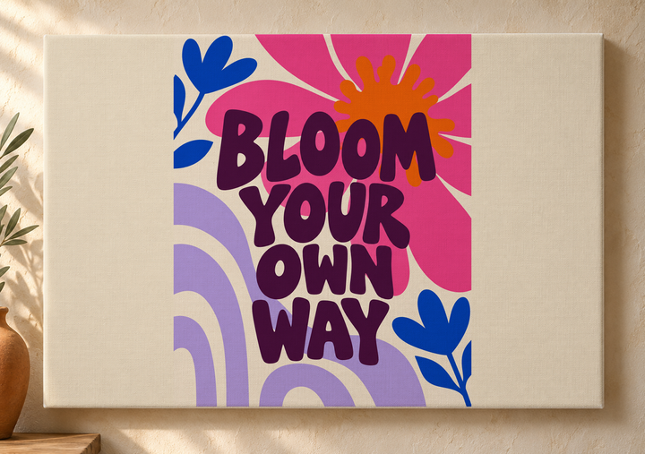 Colorful design on Stretched Canvas 3:2 landscape - Sunlit Plaster, Sunlit Plaster