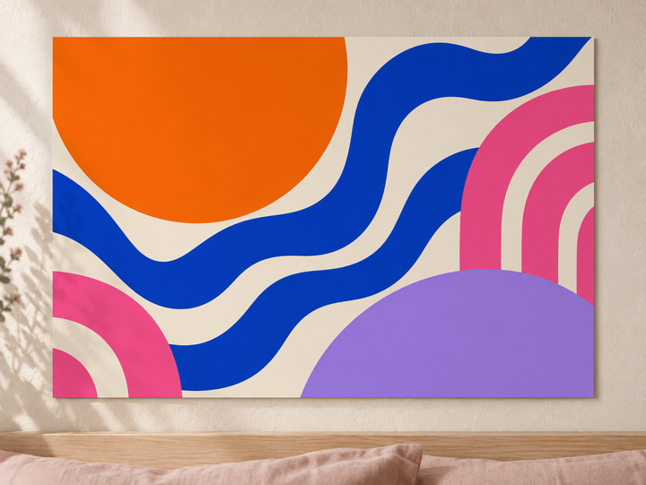 Colorful design on Matte Poster 3:2 landscape - Quiet Bedroom, Quiet Bedroom