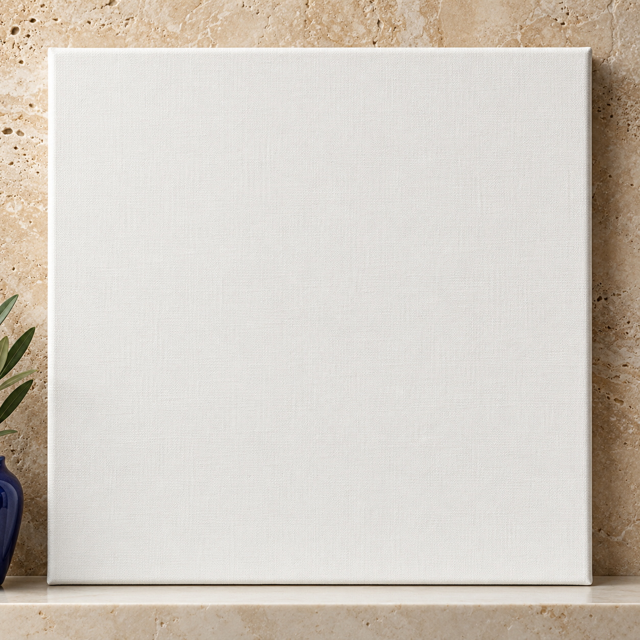 Colorful design on Stretched Canvas 1:1 square - Travertine Gallery, Travertine Gallery