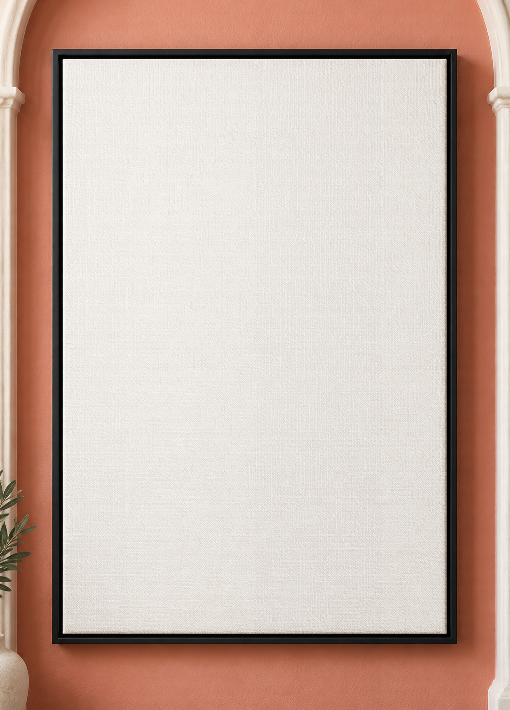 Colorful design on Framed Canvas 2:3 portrait - Coral Niche, Coral Niche