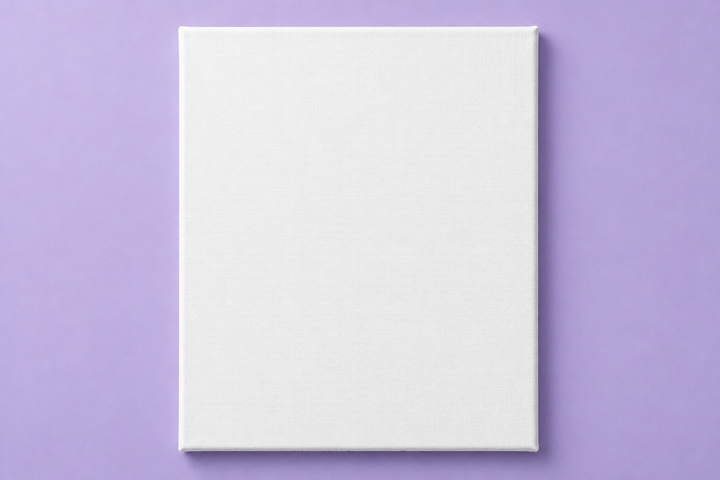 Portrait Canvas - Purple Gallery Mockup mockup template