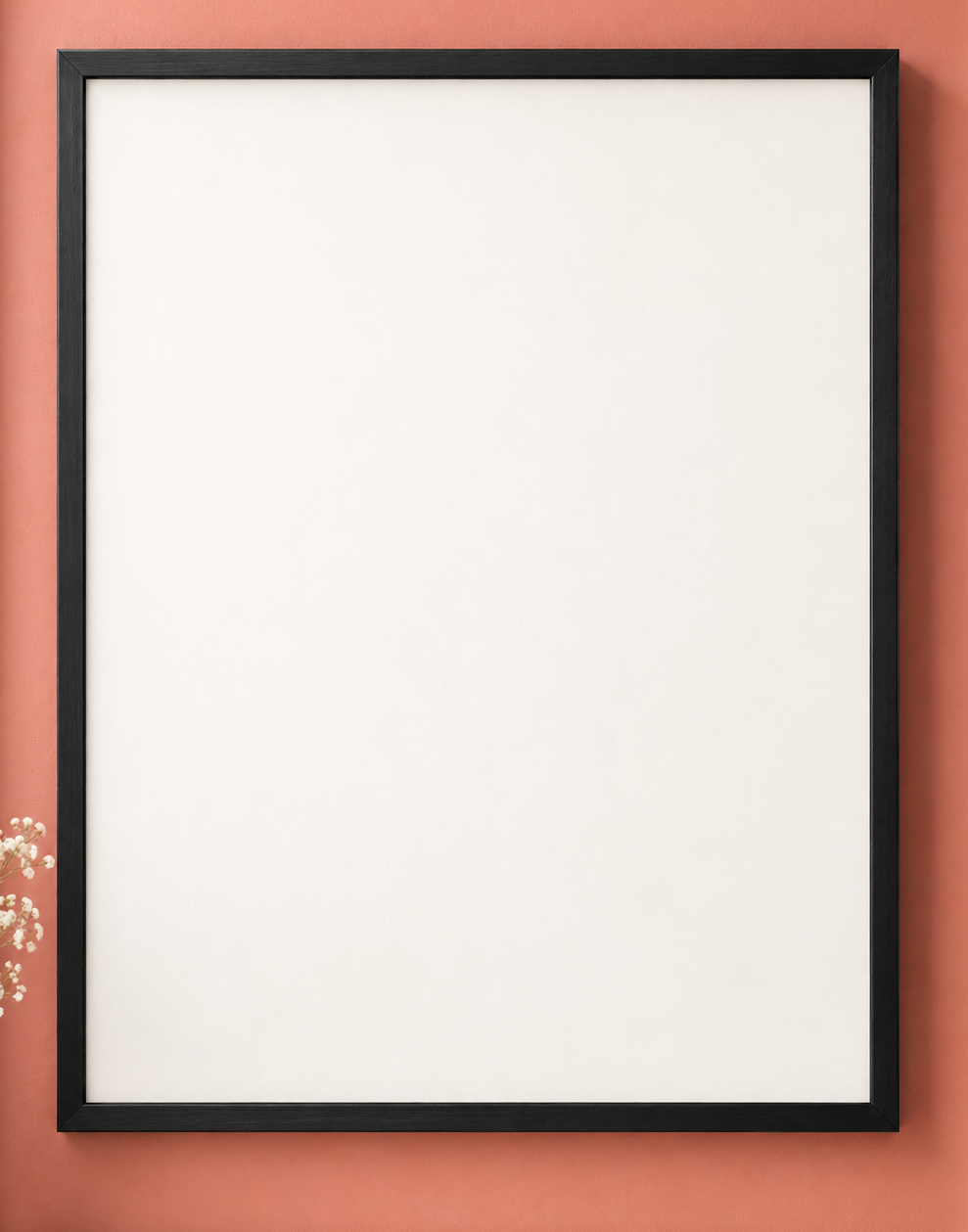 Colorful design on Framed Poster 11:14 portrait - Coral Niche, Coral Niche
