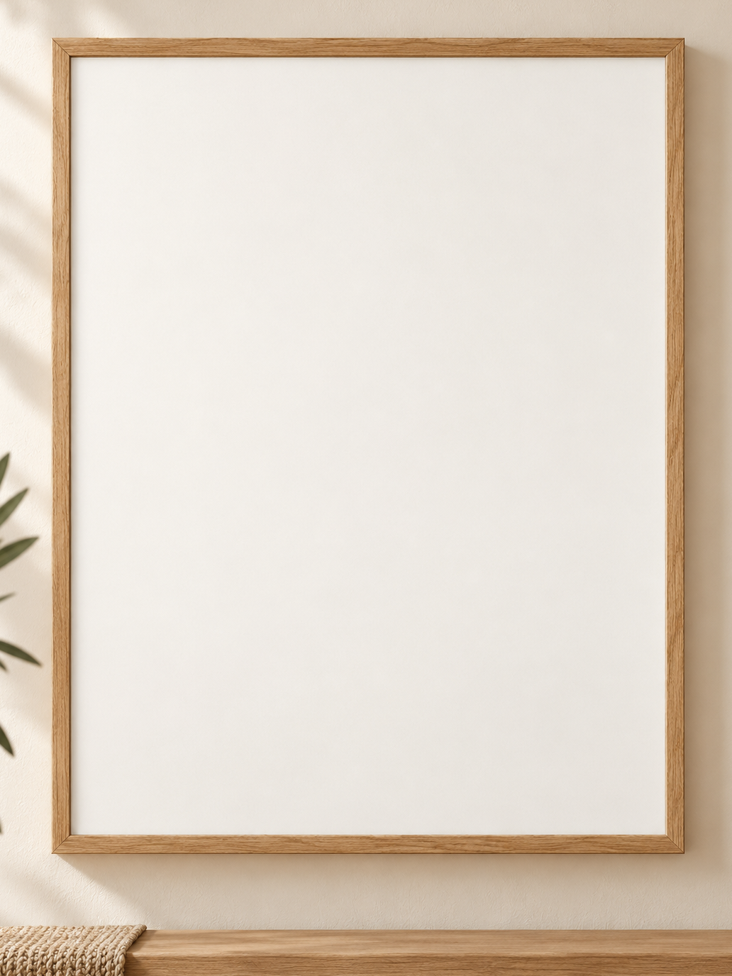 Colorful design on Framed Poster 3:4 portrait - Warm Minimal Entry, Warm Minimal Entry
