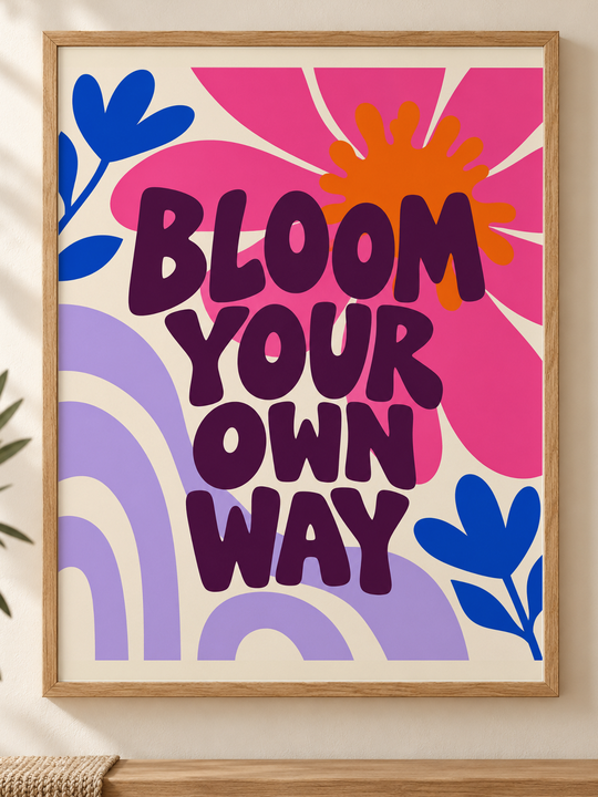 Colorful design on Framed Poster 3:4 portrait - Warm Minimal Entry, Warm Minimal Entry