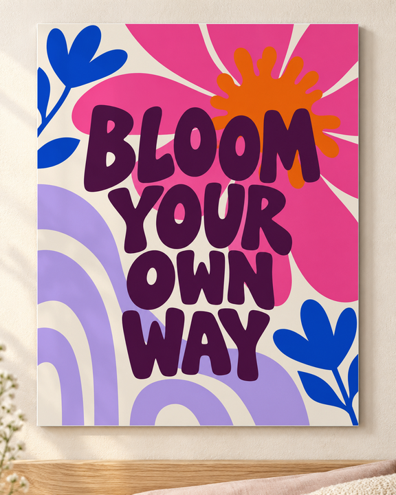 Colorful design on Metal Print 4:5 portrait - Quiet Bedroom, Quiet Bedroom