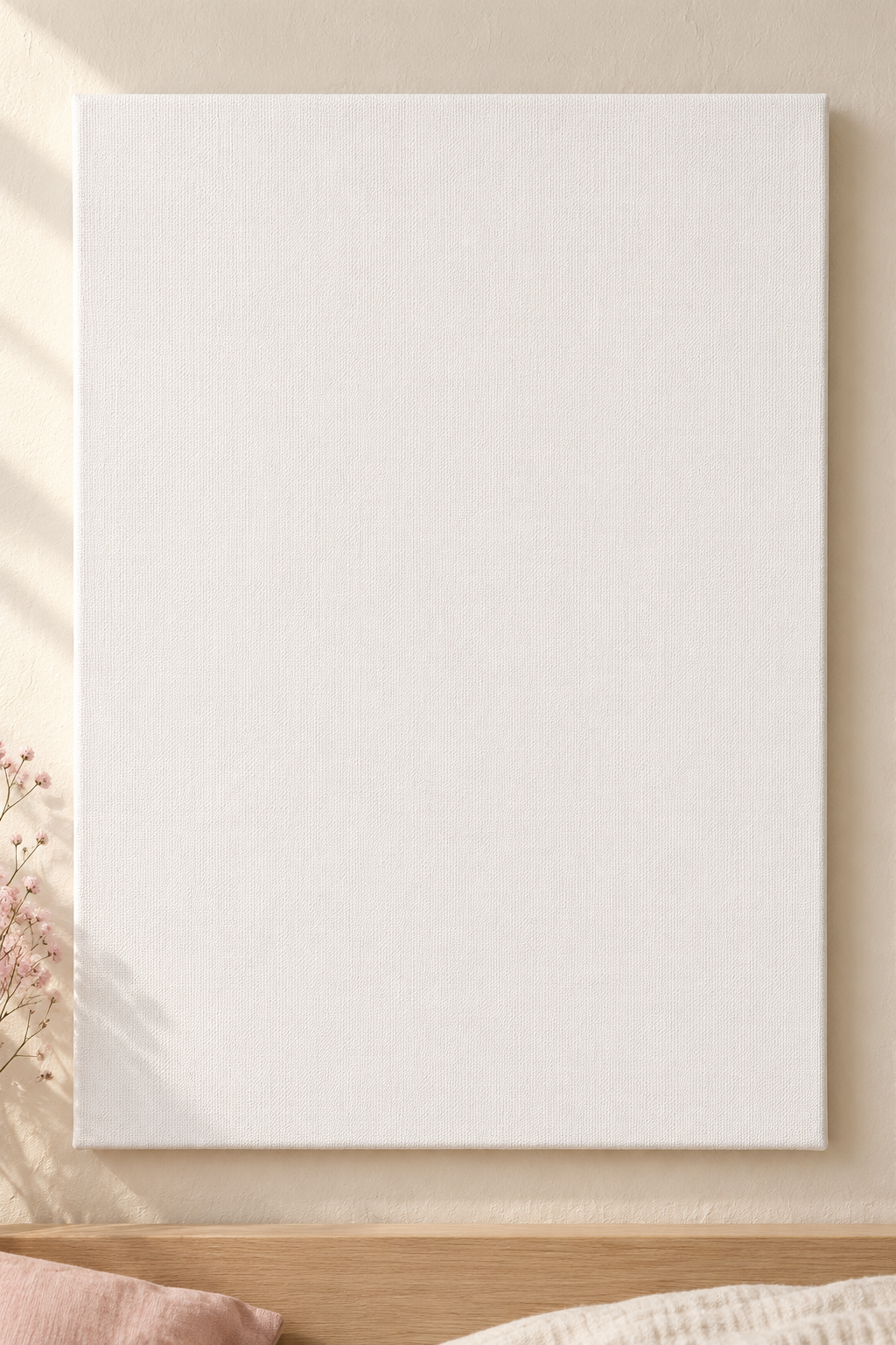 Colorful design on Stretched Canvas 5:7 portrait - Quiet Bedroom, Quiet Bedroom