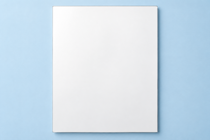 Metal Art Print - Blue Gallery Mockup mockup template