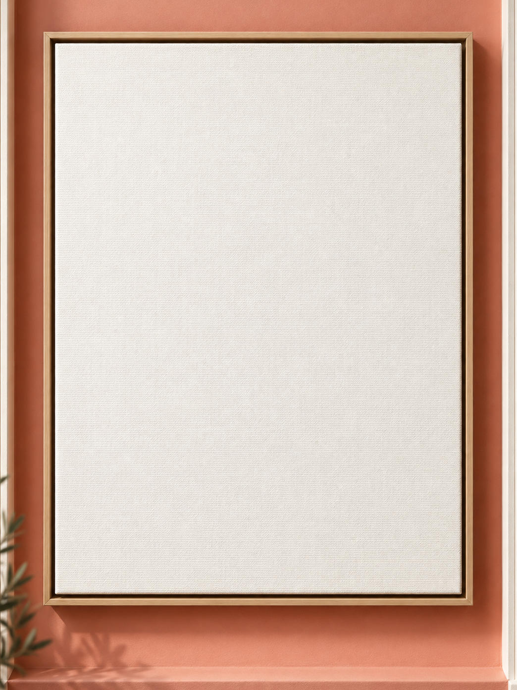 Colorful design on Framed Canvas 3:4 portrait - Coral Niche, Coral Niche