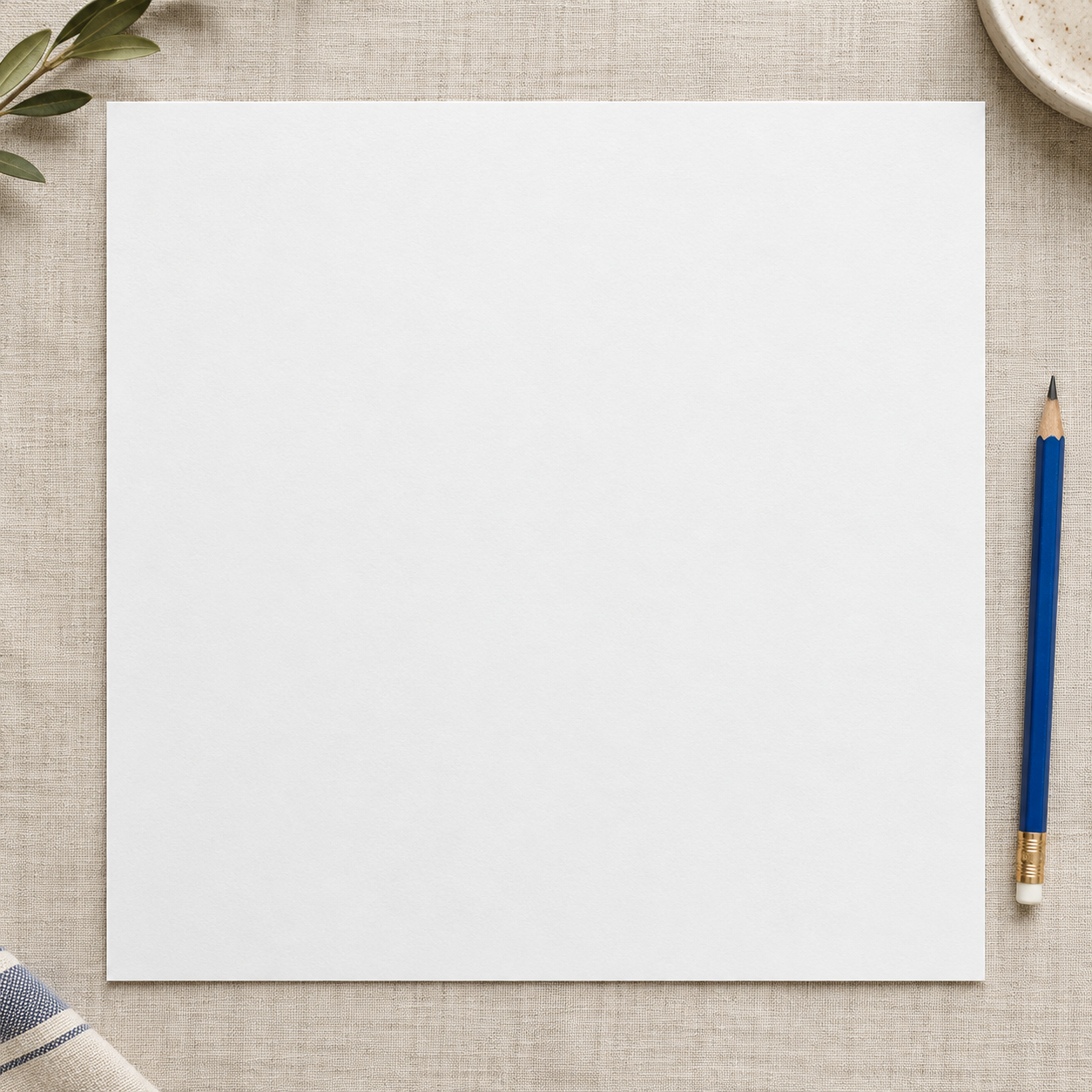 Colorful design on Matte Poster 1:1 square - Linen Desktop, Linen Desktop
