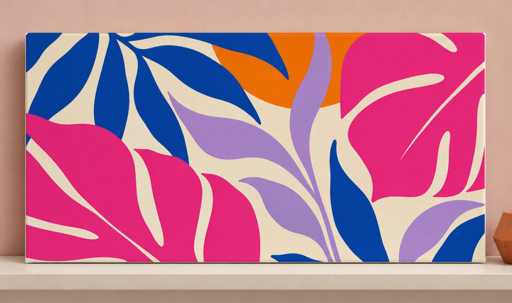 Colorful design on Stretched Canvas 2:1 landscape - Pink Studio, Pink Studio