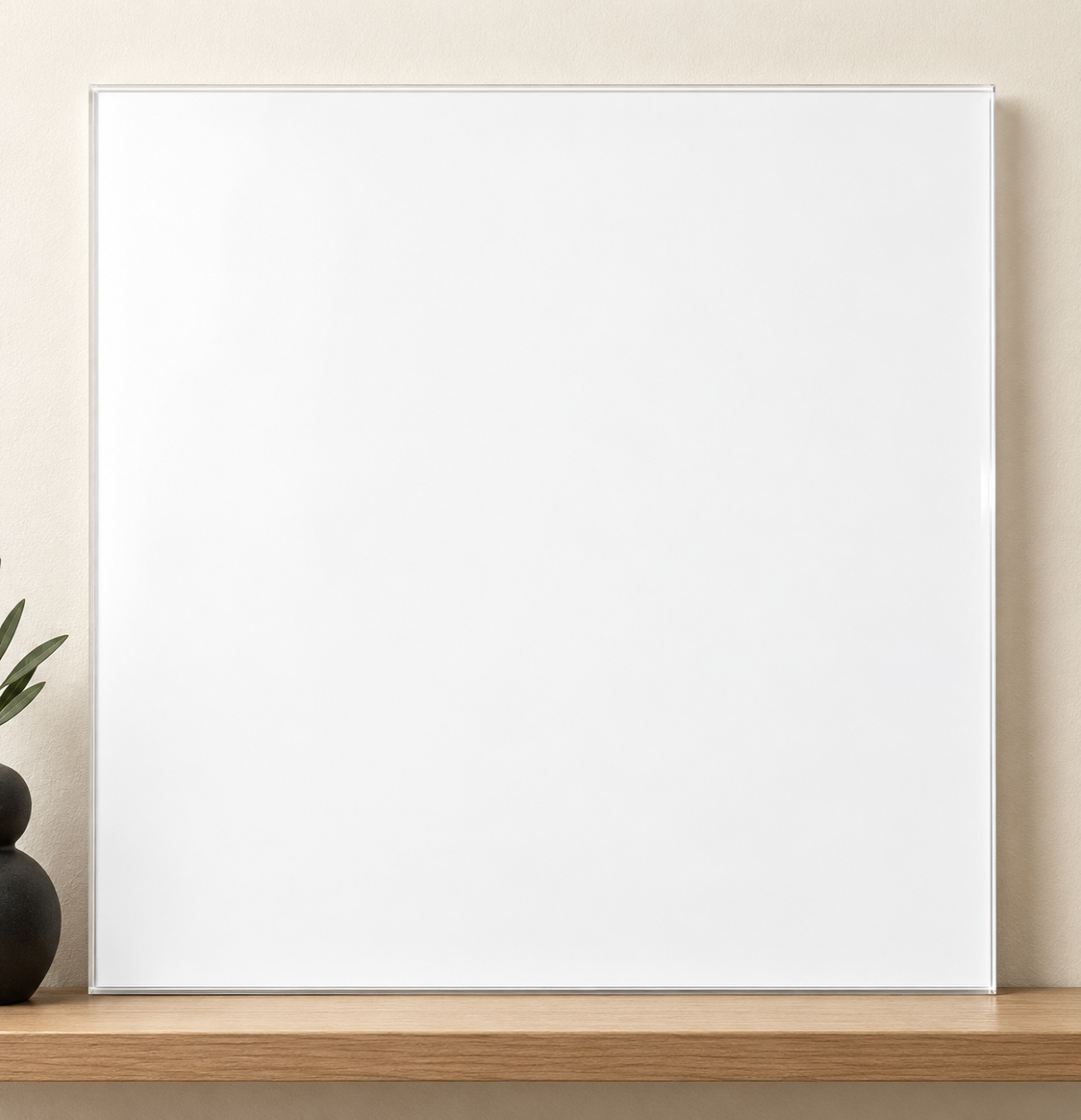 Colorful design on Acrylic Print 1:1 square - Gallery Shelf, Gallery Shelf