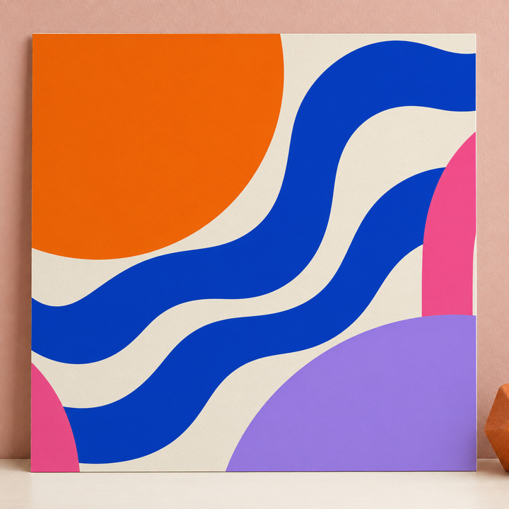 Colorful design on Matte Poster 1:1 square - Pink Studio, Pink Studio
