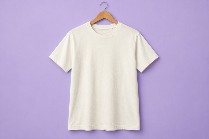Classic T-Shirt - Lavender Hanging Scene Mockup mockup template