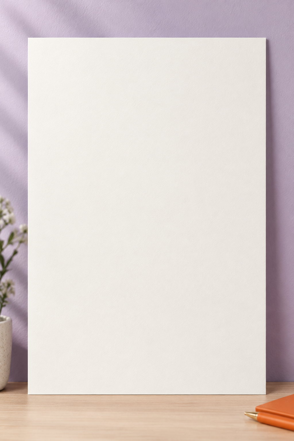 Colorful design on Matte Poster 2:3 portrait - Lavender Workspace, Lavender Workspace