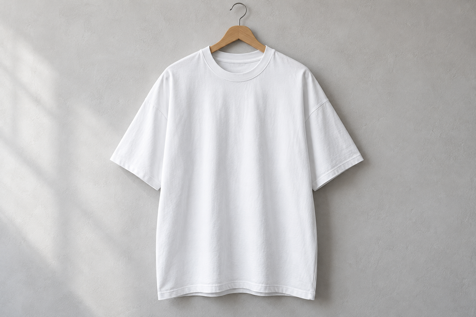 Oversized T-Shirt, blank product shown in front-facing studio shirt.