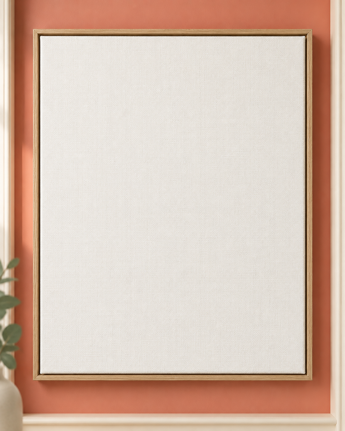 Colorful design on Framed Canvas 4:5 portrait - Coral Niche, Coral Niche