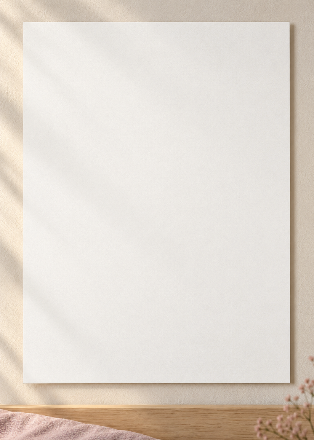 Colorful design on Matte Poster 5:7 portrait - Quiet Bedroom, Quiet Bedroom