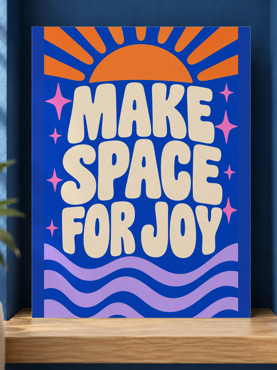 Colorful design on Matte Poster 3:4 portrait - Cobalt Alcove, Cobalt Alcove