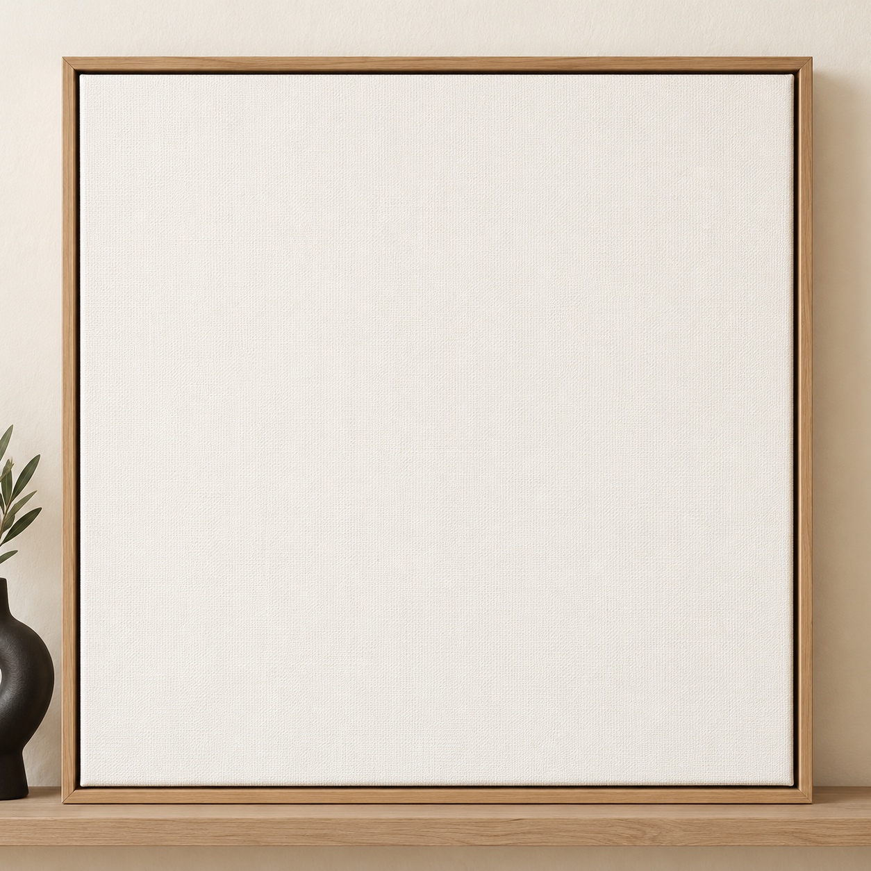 Colorful design on Framed Canvas 1:1 square - Gallery Shelf, Gallery Shelf