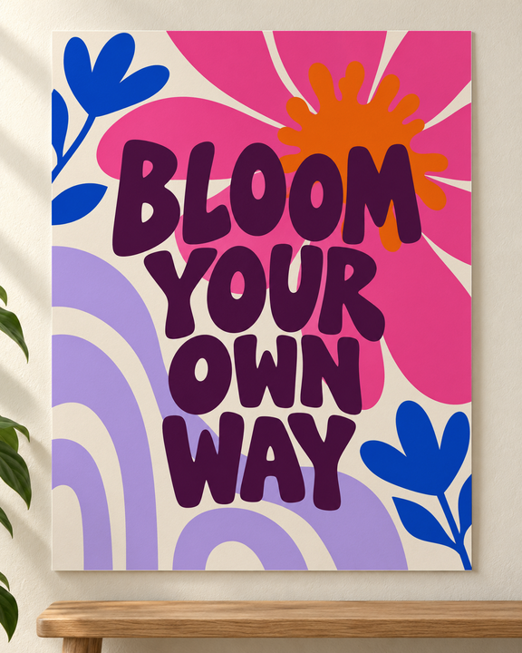 Colorful design on Matte Poster 4:5 portrait - Warm Minimal Entry, Warm Minimal Entry