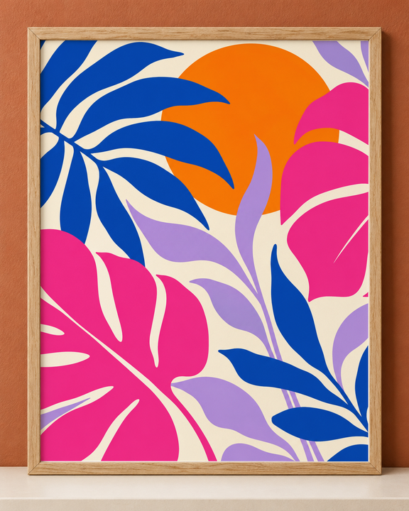 Colorful design on Framed Poster 4:5 portrait - Orange Gallery, Orange Gallery