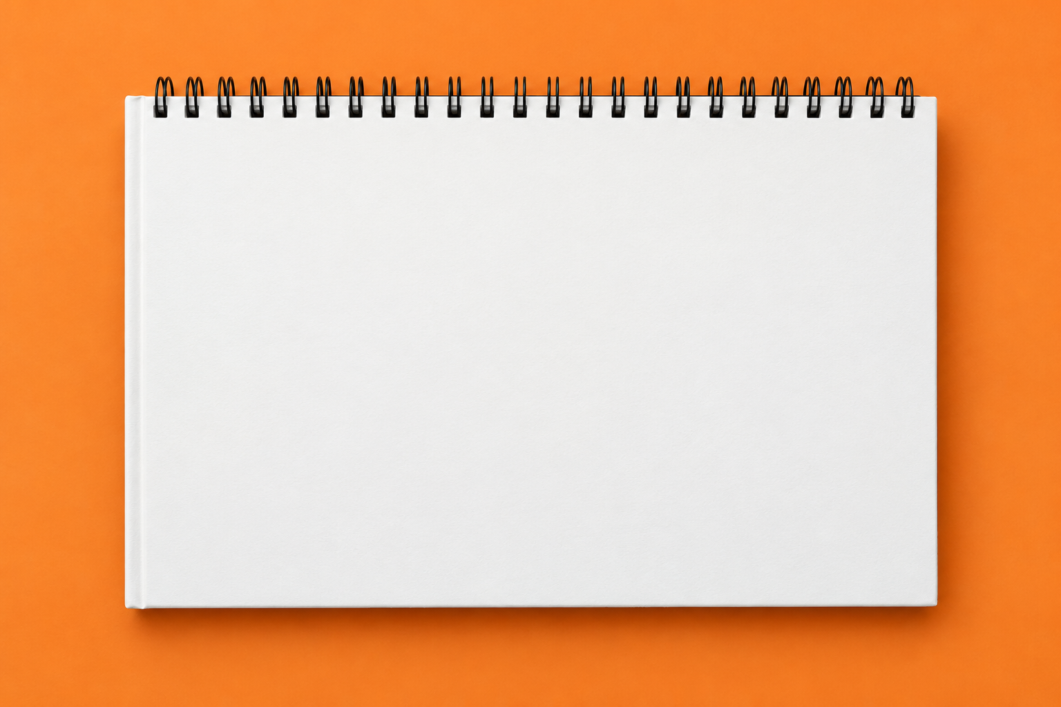 Sketchbook - Orange Workspace Mockup mockup template preview