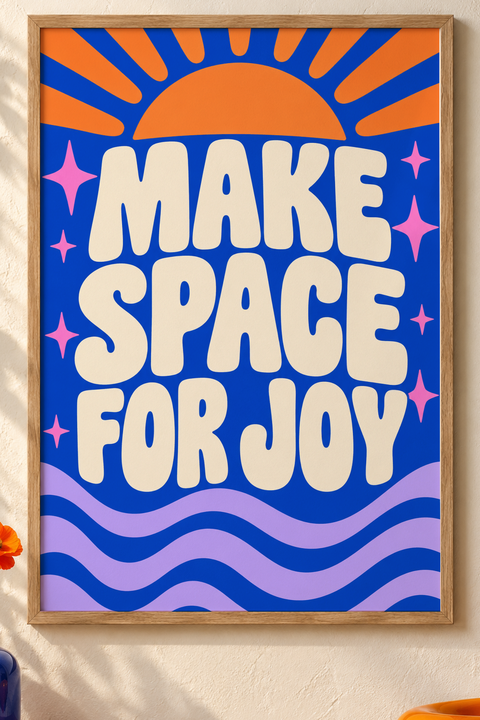 Colorful design on Framed Poster 2:3 portrait - Sunlit Plaster, Sunlit Plaster