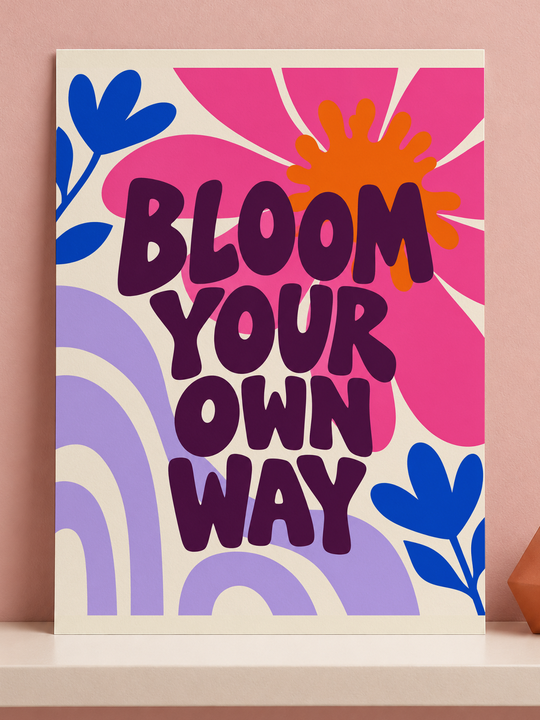 Colorful design on Matte Poster 3:4 portrait - Pink Studio, Pink Studio