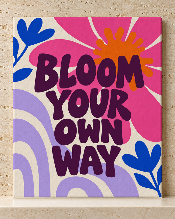 Colorful design on Stretched Canvas 4:5 portrait - Travertine Gallery, Travertine Gallery