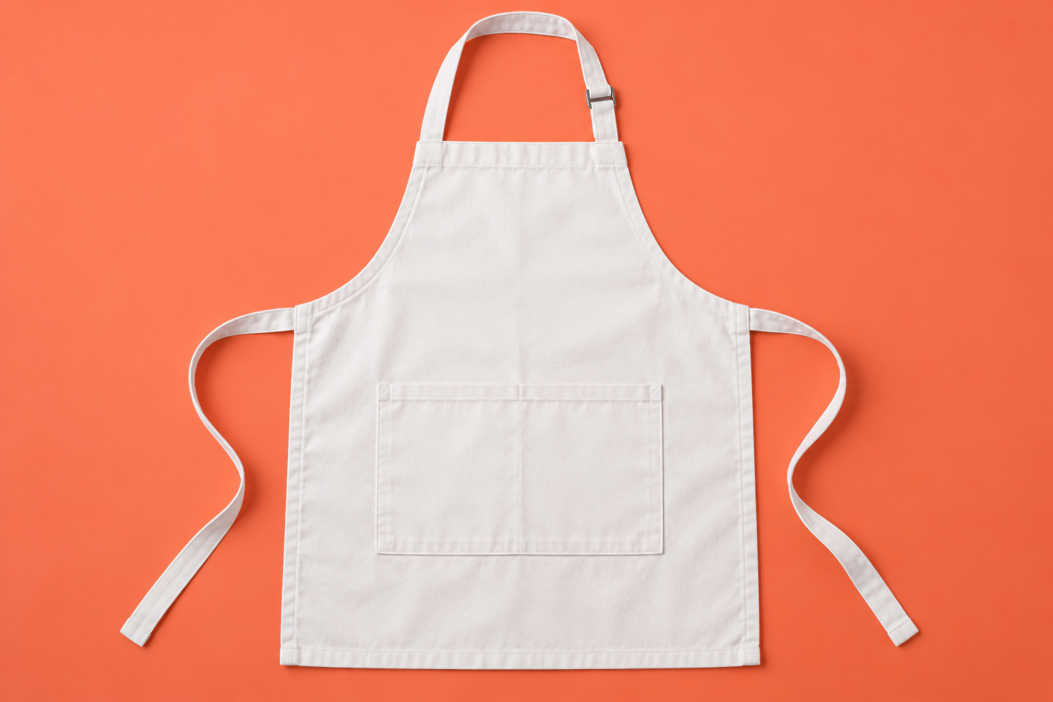 Cotton Apron - Coral Flat Lay Mockup mockup template preview