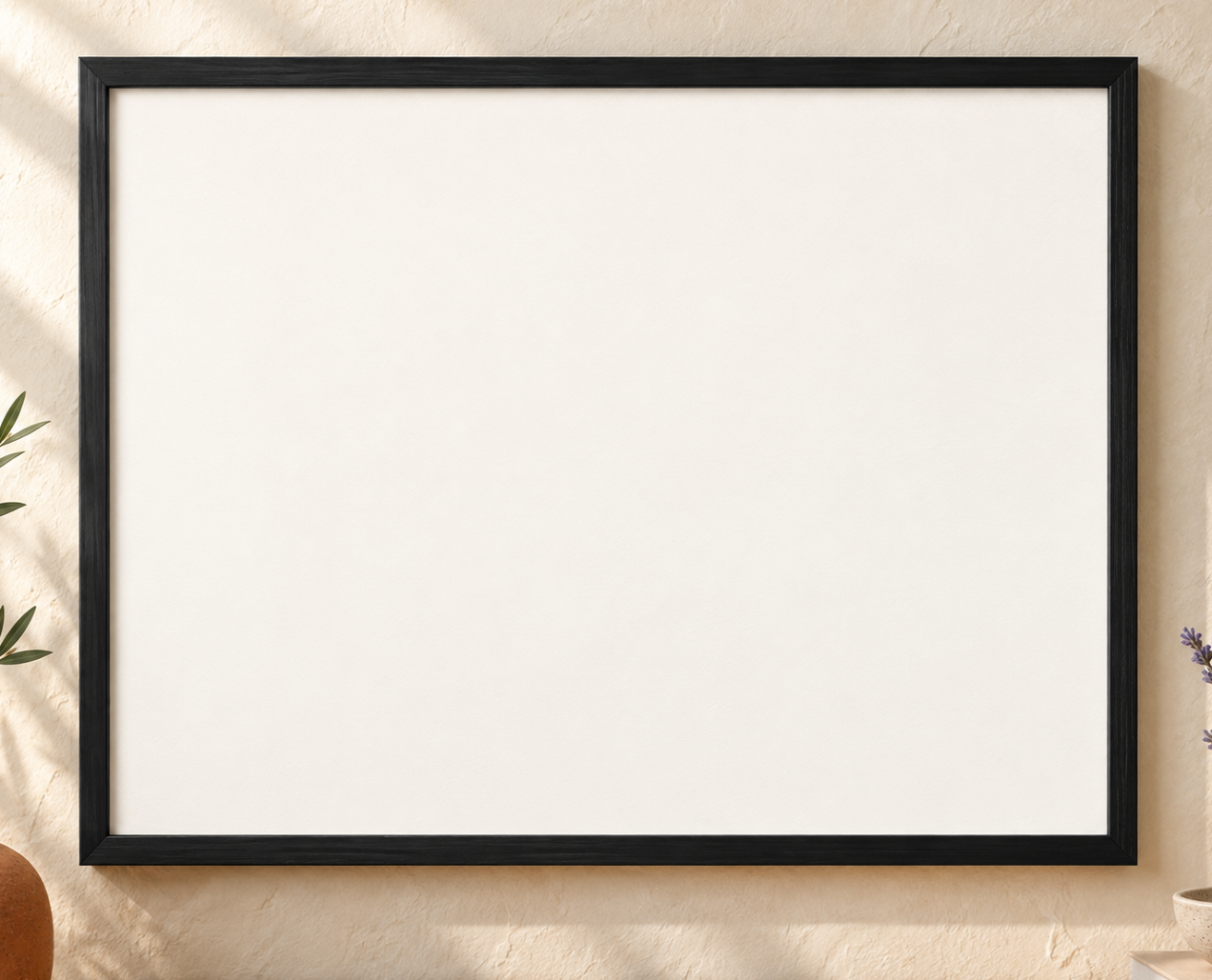 Colorful design on Framed Poster 4:3 landscape - Sunlit Plaster, Sunlit Plaster