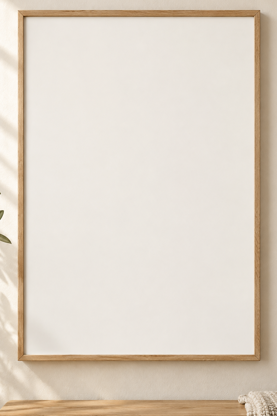 Colorful design on Framed Poster 2:3 portrait - Warm Minimal Entry, Warm Minimal Entry