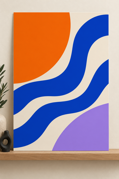 Colorful design on Matte Poster 2:3 portrait - Gallery Shelf, Gallery Shelf
